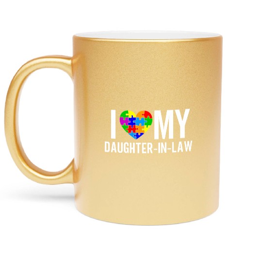 I Love My Daughter-In-Law Metallic Mugs