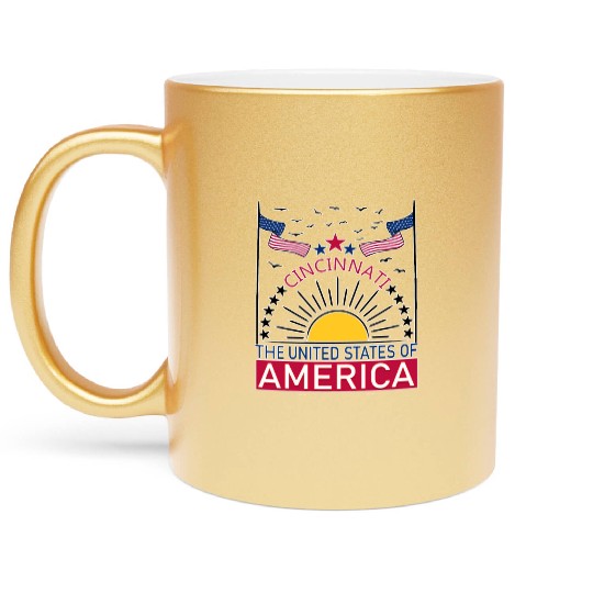 Welcome to Cincinnati Ohio Metallic Mugs