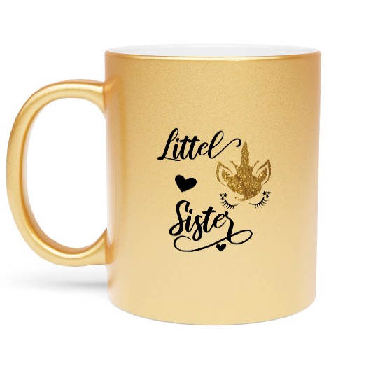Big Sister Big Brother Little Sister Metallic Mugs