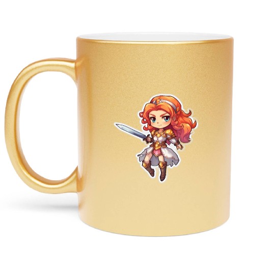 Warrior Princess Adventure Metallic Mugs