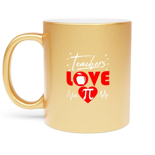 Pi Day Teacher Math Science Thank You 2020 Metallic Mugs