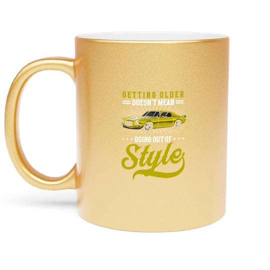 Classic Car Classic Old School Old Metallic Mugs