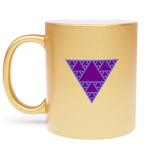 90s Triangle of Teal and Purple Metallic Mugs
