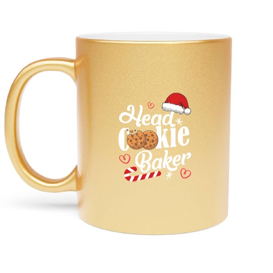 Head Cookie Baker Metallic Mugs