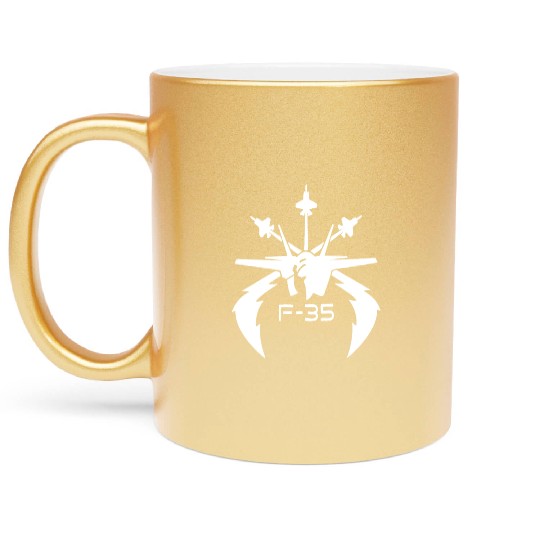 F 35 Metallic Mugs