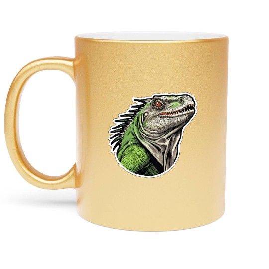 Iguana - Enchanted Wilderness Metallic Mugs