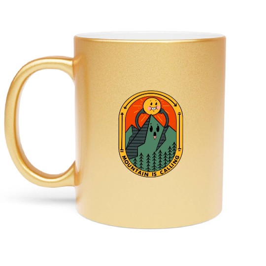 Mountain Is Calling Metallic Mugs