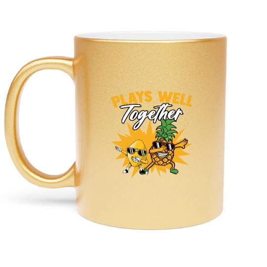 Pineapple And Lemon Plays Well Together A Sweet Metallic Mugs