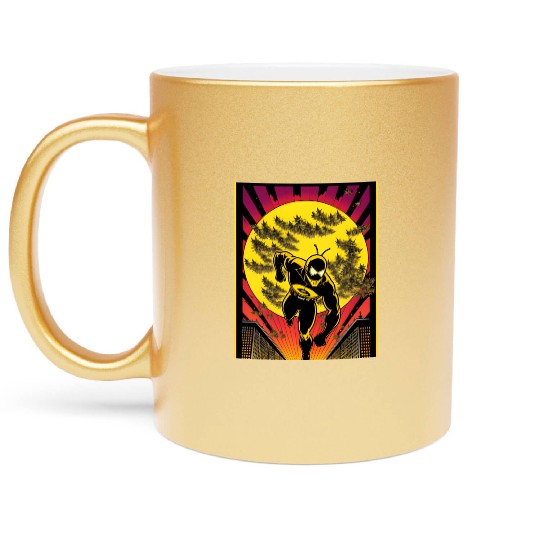 Cosmic Portal: NYC Bee Siege Metallic Mugs