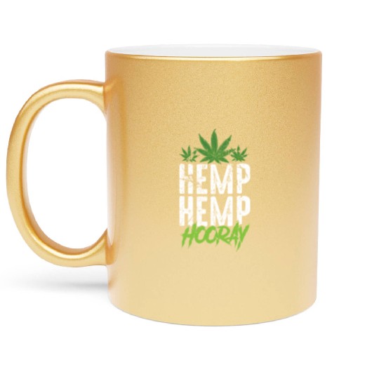 Hemp Hemp Hooray Pot Lover Metallic Mugs