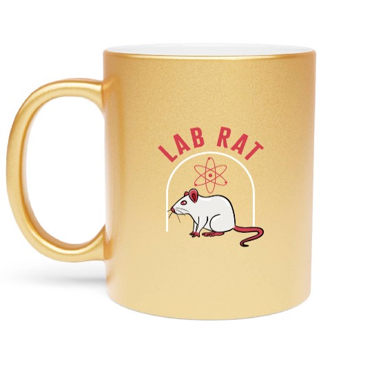 Science Metallic Mugs, Lab Rat Metallic Mugs, Medicine Medical