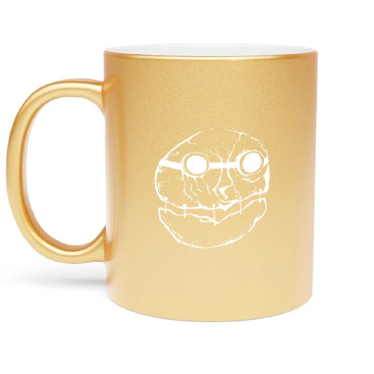 Lone Scavenger Transparent White Metallic Mugs