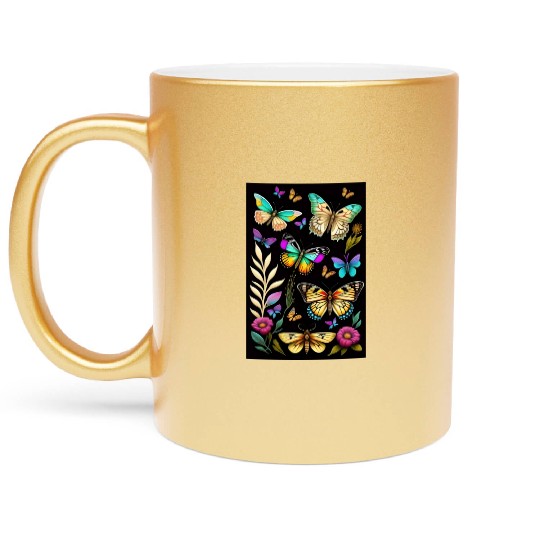 Vibrant Spectrum Metallic Mugs
