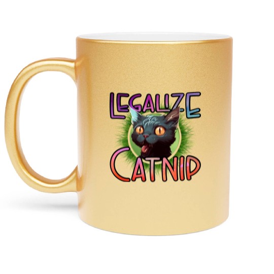 Legalize Catnip Metallic Mugs