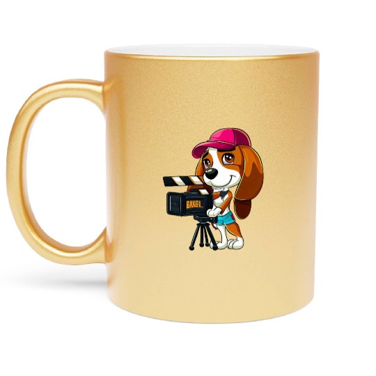 Beagle Puppy - Pepper Metallic Mugs