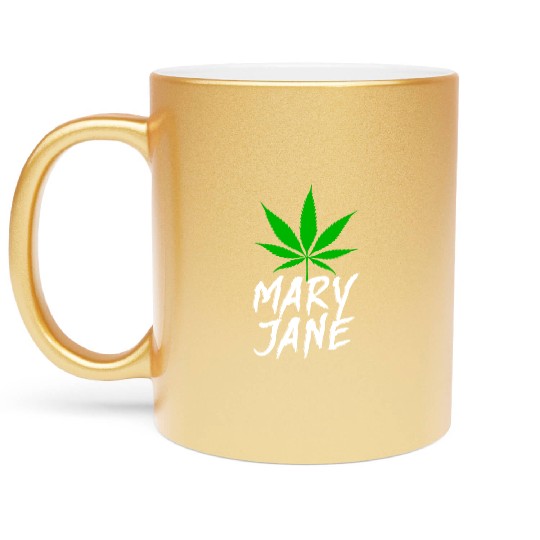 Mary Jane Kush Metallic Mugs