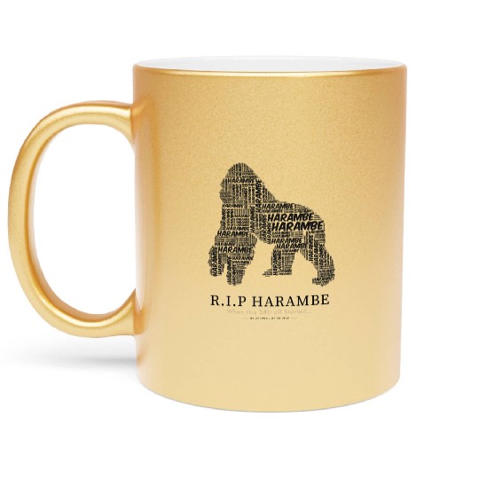 R.I.P Harambe Metallic Mugs