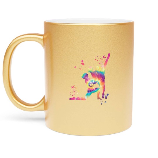 Ballet Dance Couple Woman Ballerina Metallic Mugs