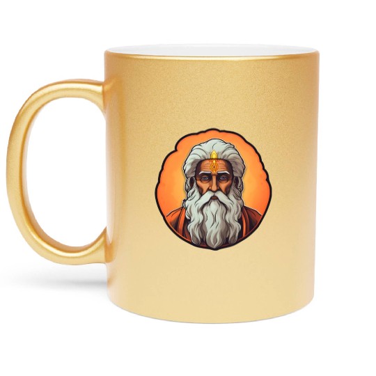 Guru Spiritual Buddhism Metallic Mugs