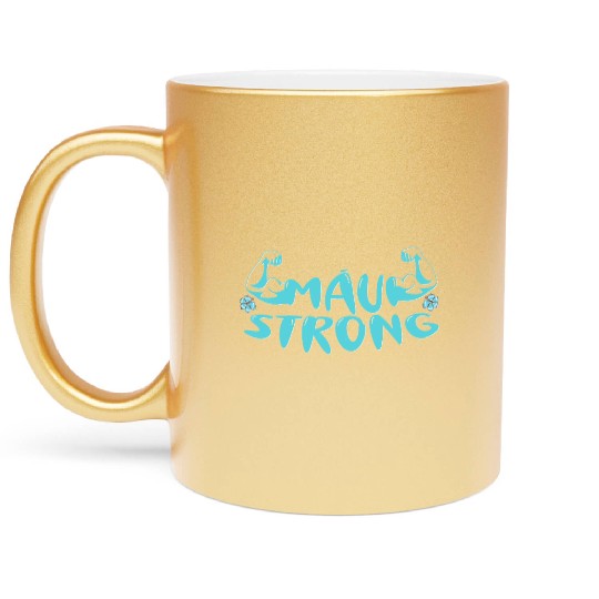 Pray for Lahaina Maui Hawaii Wildfire Support Metallic Mugs