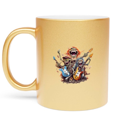 Monsters of Rock and Roll for Music enthusiasts Metallic Mugs