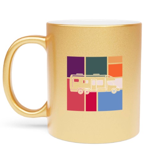 Vintage Camper – Retro Road Trip Metallic Mugs