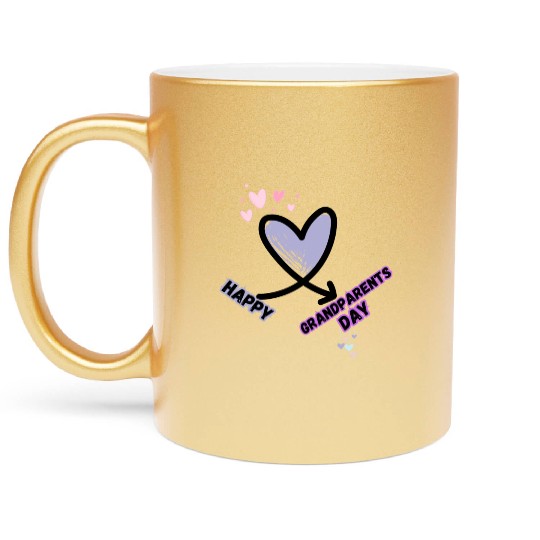 Happy Grandparents Day Metallic Mugs