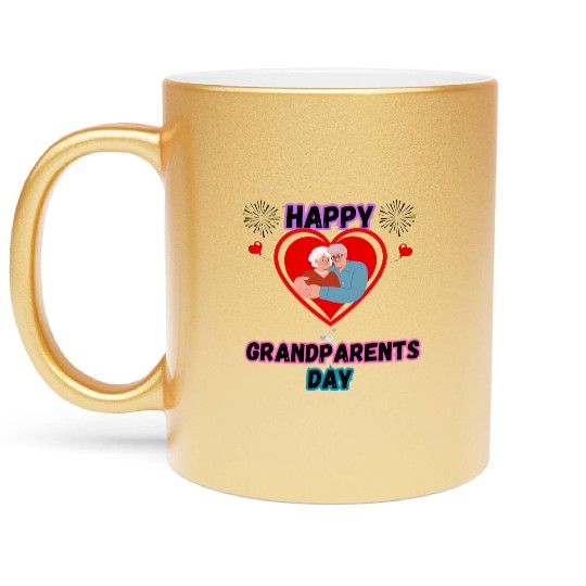 Happy Grandparents Day Metallic Mugs