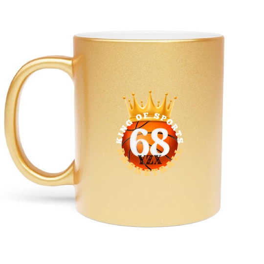 Basketball, king of sports Metallic Mugs