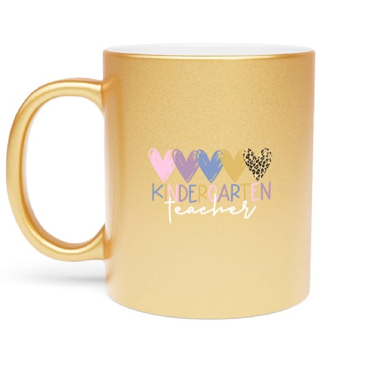 Kindergarten Teacher Back To School Kindergarten Metallic Mugs