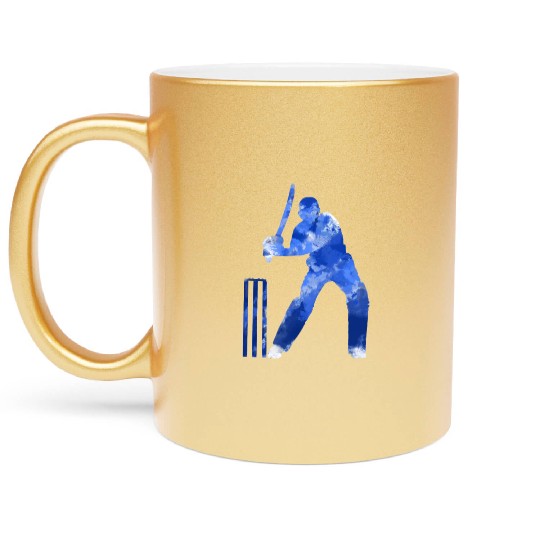 Cricket Batsman, County World One Day - I Love It Metallic Mugs