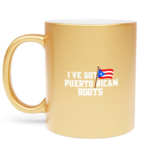 Puerto Rican Roots Citizenship Puerto Rico Pride F Metallic Mugs