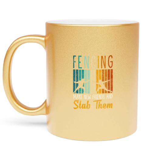 Fencing Training Winner Tradition Metallic Mugs