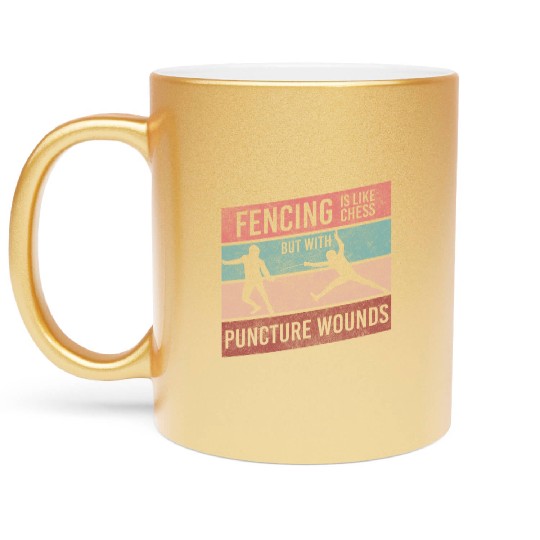 Fencing Sport Victory Sport Fencing Metallic Mugs