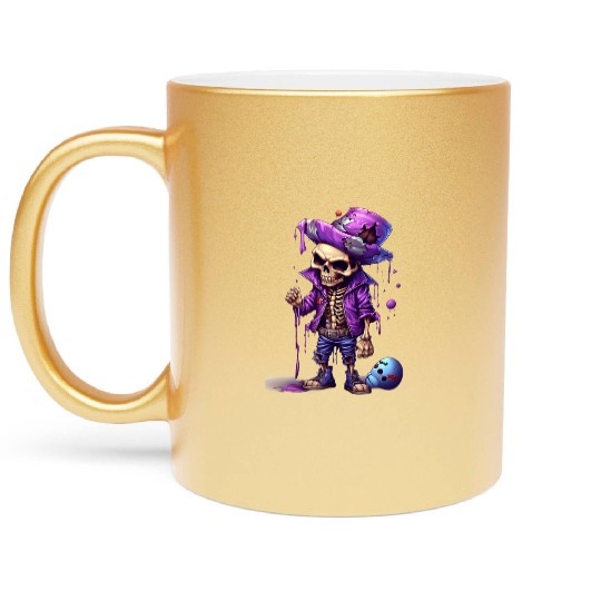 Halloween Masquerade Spooky costumes Falloween Metallic Mugs