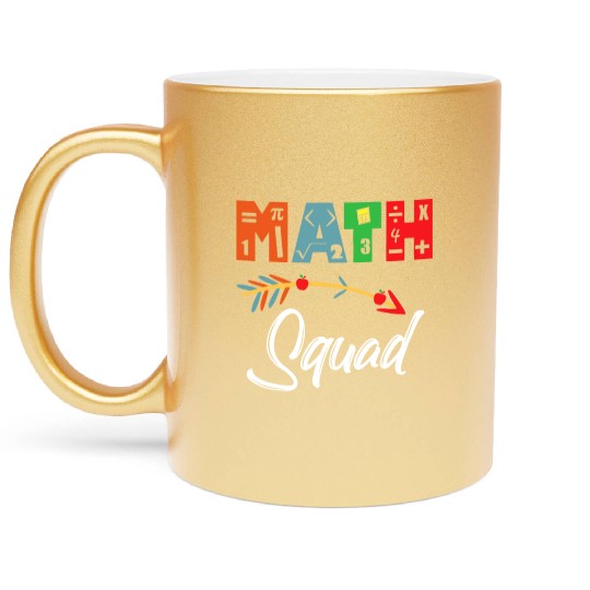 Math Squad Math Teacher Appreciation Metallic Mugs