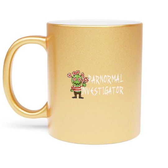 Ghost Hunting Paranormal Investigator Metallic Mugs