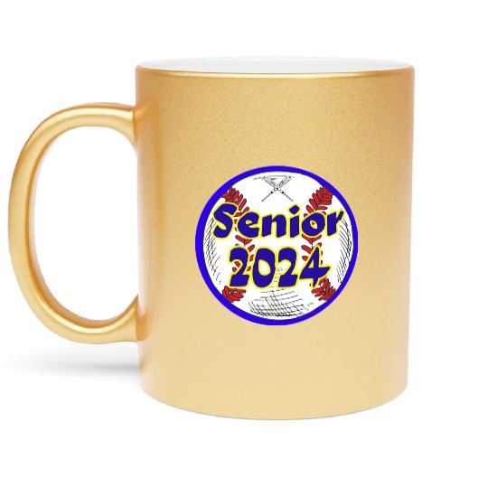 Baseball Senior Class of 2024 Metallic Mugs