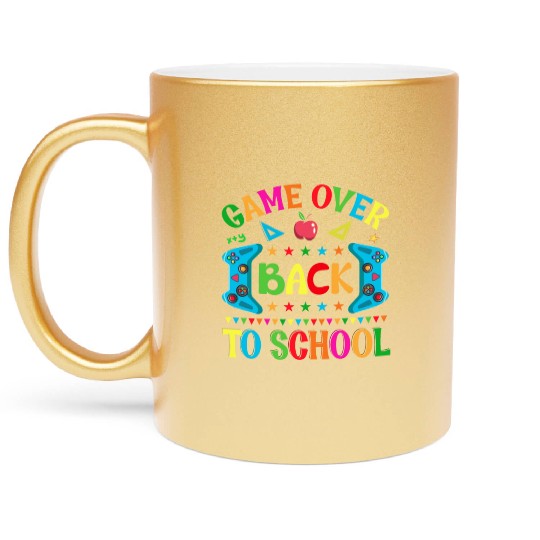 Game Over Back To School Metallic Mugs