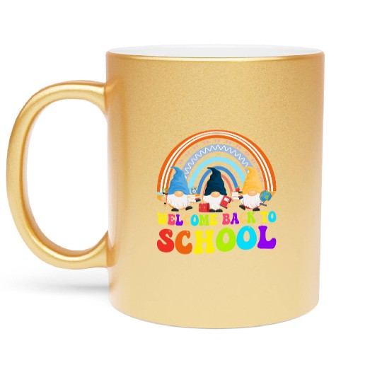 Welcome Back To School Metallic Mugs