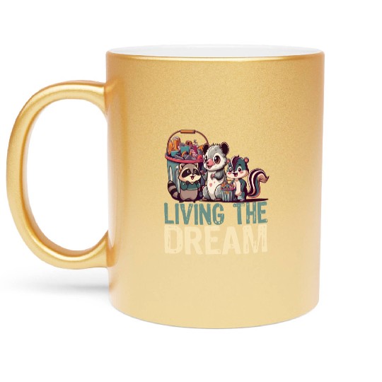 Living The Dream - Cute Anime Kawaii Japanese Love Metallic Mugs