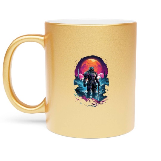 Astro Knight Metallic Mugs