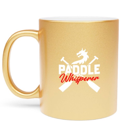 Funny Dragon Boat Racing Metallic Mugs