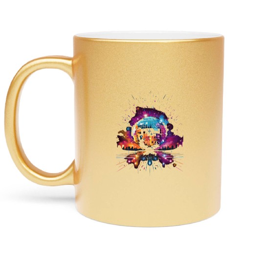 Disco Ball Party Metallic Mugs