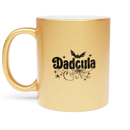 Dadcula Halloween Costume Dad Men Metallic Mugs