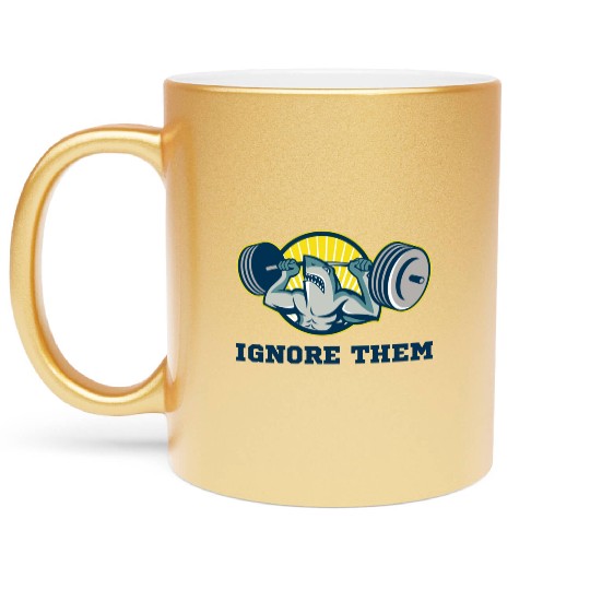 gym motivation chark design Metallic Mugs