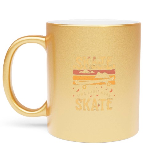 Skateboard Enthusiasts: Celebrate your passion Metallic Mugs