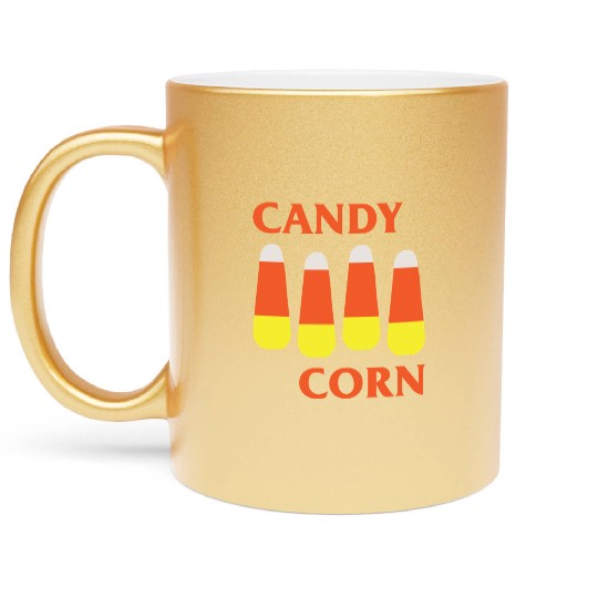 Candy Corn Punk Metallic Mugs