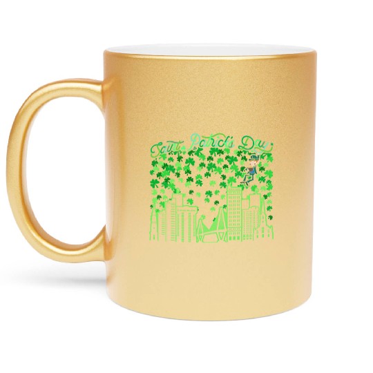 Saint Patrick's Day Charleston South Carolina Metallic Mugs