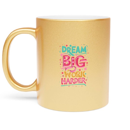 MOTIVATIONAL FITNESS HEALTH Metallic Mugs.